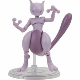 BANDAI BAN3701405825614 Figura de Acción Coleccionable Pokémon Mewtwo 12 cm, ultra articulada y muy detallada.