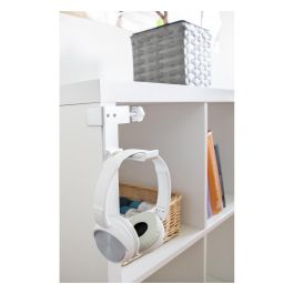 DeLOCK Soporte para Auriculares Ajustable para Mesa, Aluminio Plata, 83x123x30 mm, Cualquier Marca