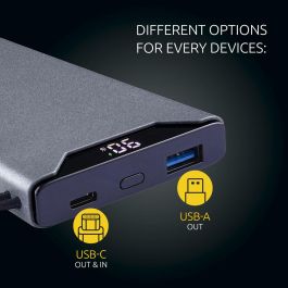 Intenso Powerbank F10000 10000 mAh Gris con Power Delivery y Quick Charge 3.0 Intenso Powerbank F10000 10000 mAh Gris con Power Delivery y Quick Charge 3.0