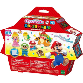Aquabeads Super Mario Set Personajes 31946 - Figuras para Crear con Abalorios de Más de 690 Piezas