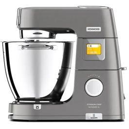 Kenwood KWL90.004SI Titanium Chef Patissier XL Batidora de Varillas, 1400W, 7L, Amasa, Bate, Mezcla, Plata, Acero Inoxidable