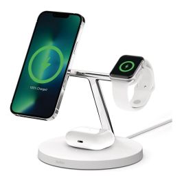 Belkin WIZ017vfWH Cargador Inalámbrico MagSafe 3 en 1 para iPhone 12/13 Series, Auriculares, Smartwatch Blanco Precio: 156.50000003. SKU: B15RVZDBAZ
