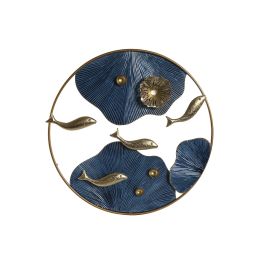 Decoracion Pared Mediterraneo DKD Home Decor Azul Dorado 6 x 50 x 50 cm (2 Unidades) Precio: 45.8900002. SKU: B15G9Z5R23