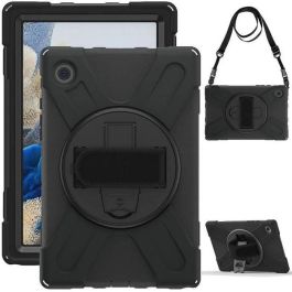 eSTUFF Funda Defender Cuerpo Completo para Samsung Galaxy A8 10.5 con Protector de Pantalla Integrado y Soporte 360° - Negro