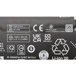 Lenovo Internal lithium-ion battery for Lenovo laptops, 57Wh capacity, 4 cells, 15.36V, with multiple safety features. Lenovo Internal lithium-ion battery for Lenovo laptops, 57Wh capacity, 4 cells, 15.36V, with multiple safety features.