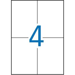 Apli Etiquetas Adhesivas 105x148 mm Láser C-Rectos 4 X 20H Poliéster Blanco Precio: 26.49999946. SKU: S8400814