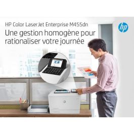 HP Impresora Láser Color LaserJet Enterprise M455DN Doble Cara Automática Duplex 3PZ95A Blanca
