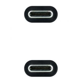 Cable USB 3.2 Tipo-C Nanocable 10.01.4301-L150-COMB/ USB Tipo-C Macho - USB Tipo-C Macho/ 1.5m/ Gris y Negro Cable USB 3.2 Tipo-C Nanocable 10.01.4301-L150-COMB/ USB Tipo-C Macho - USB Tipo-C Macho/ 1.5m/ Gris y Negro
