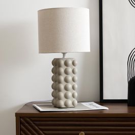 Home Deco Factory Lámpara de Cerámica Taupe - Colección Cocooning