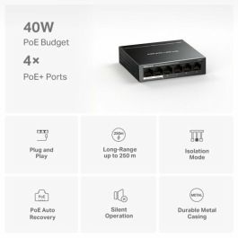 Switch Mercusys Ms106 Lp 6 Puertos 10