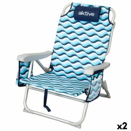 Silla de Playa Aktive 50 x 80 x 58 cm (2 Unidades) Precio: 101.79000007. SKU: B14EHCJZPT