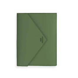 Liderpapel Agenda Psara A5 2026 Día Página Verde Simil Piel Papel 70 gr FSC