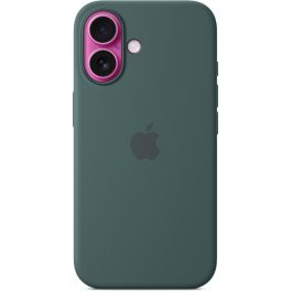 Apple iPhone 16 - Funda de Silicona con MagSafe, Verde Lago