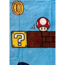 Mario Bros MAR3700891706391 Manta Sherpa Vintage - Diseño icónico de Mario Bros - 100 x 150 cm