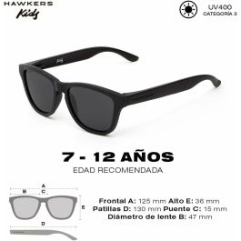 Gafas de Sol Infantiles Hawkers One Kids Dark Ø 47 mm Negro Gafas de Sol Infantiles Hawkers One Kids Dark Ø 47 mm Negro