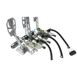 RPB Pedalera Car Cross RPB0005 Montaje Suelo Acelerador Cable Freno Repartidor Pedal Ratio 5:1 Embrague Hidráulico Antideslizante Talonera Ajustable