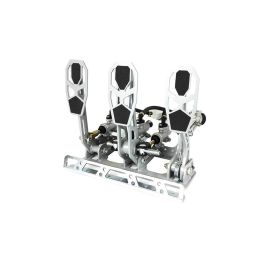 RPB Pedalera Car Cross RPB0005 Montaje Suelo Acelerador Cable Freno Repartidor Pedal Ratio 5:1 Embrague Hidráulico Antideslizante Talonera Ajustable
