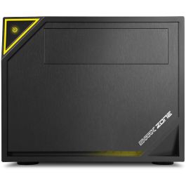 Sharkoon C10 SHARK ZONE Caja Torre PC Gaming Negro Amarillo con Soporte para Fuentes ATX y SFX de Diseño Elegante