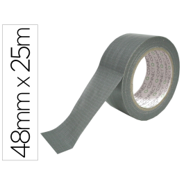Q-connect Cinta Adhesiva Americana Super Fuerte 25 mt x 48 mm Resistente Impermeable Multiuso Plata Precio: 6.50000021. SKU: B1FKTWPMPL