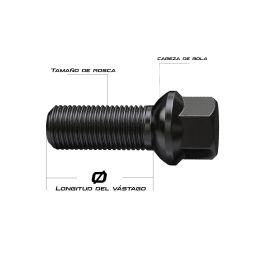Tornillos de ruedas OMP OMPS09521401 M14 x 1,25 4 Unidades