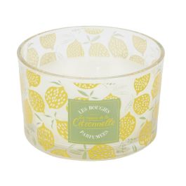 Home Deco Factory Vela Citronela 3 Mechas Antimoustique Recipiente Vidrio 370g Duración 28h