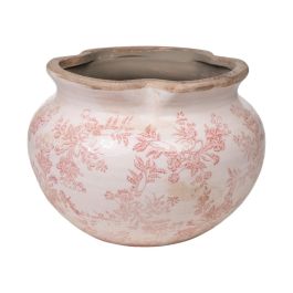 Macetero Romimex Beige Rosa Porcelana 20 x 14 x 20 cm Precio: 28.78999948. SKU: B1CMMRN63J