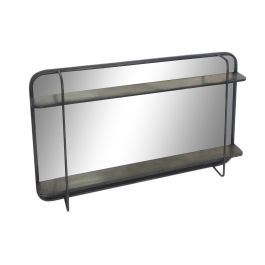 Espejo Loft DKD Home Decor Negro 12 x 50 x 80 cm