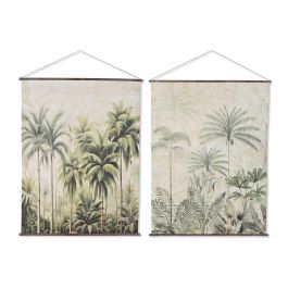 DKD Home Decor Lienzo Colonial Verde y Beige con Palmeras 2.8 x 180 x 138 cm (2 Unidades) Papel y Abeto Precio: 66.78999987. SKU: B18Y6GDBPY