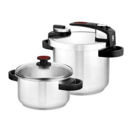 Bra A185605 Pack 2 Ollas a Presión Tekna 4L y 7L de Acero Inoxidable 18/10 con Triple Fondo Difusor y Apta para Inducción Precio: 124.99000041. SKU: B182S87WZ3