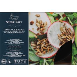 Inde Fuente Oval para Horno de Borosilicato 3 Litros (2 Unidades)