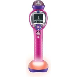 Vtech Micrófono Mágico Kidi Super Star 8 en 1: Pantalla Interactiva, Efectos de Luz, Graba Canciones. Para Niños 5-9 Años