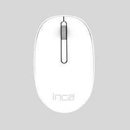 INCA IWM-241RB Ratón Inalámbrico 1200 DPI CANDY DESIGN 3D Blanco 2,4GHz