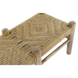 DKD Home Decor Descalzadora Balines de Mango y Ratán Natural 46 x 40 x 100 cm