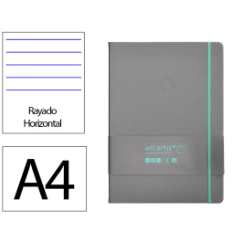 Antartik Cuaderno A4 Tapa Dura Hojas Rayadas Gris y Turquesa 100 Hojas 80gr FSC Precio: 11.49999972. SKU: B1GYRWY6XJ