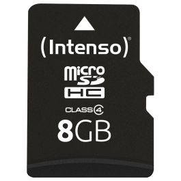 Intenso 3403460 MicroSDHC 8GB Clase 4 con Adaptador, Velocidad 21MB/s