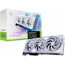 MSI Tarjeta Gráfica GAMING GeForce RTX 5080 16G TRIO OC BLANCA NVIDIA 16 GB GDDR7