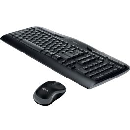 Logitech MK330 Combo Teclado y Ratón Inalámbricos con 11 Teclas Acceso Rápido, Teclas Silenciosas Perfil Bajo y Nano Receptor USB