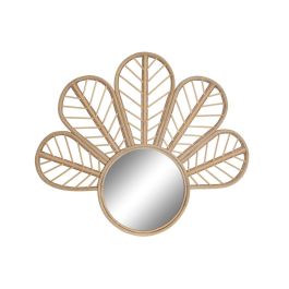 Espejo de pared DKD Home Decor Marrón Natural Flor Tropical 69 x 2 x 60 cm Precio: 62.68999957. SKU: S3043158