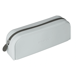 Antartik Prisma Estuche Portatodo Rectangular Silicona Soft Gris 185x50x75 mm