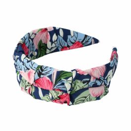 Inca Diadema Ancha de Tela Floral con Fondo Azul, 5 cm de Ancho, Diseño Arrugado Cómodo - Accesorio para Cabello Infantil, 1 unidad Precio: 5.50000055. SKU: B1DRYSKZD4