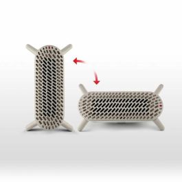 Delonghi DEL8004399024342 Calefactor de Aire 2000W Metálico Silencioso 43dB Posición Vertical y Horizontal