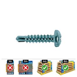 Celo Tornillo punta broca Din 7504n Ø4,8x25mm zincado, caja 250 unid.