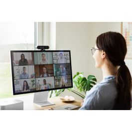 Sandberg Webcam Face-ID Full HD 1080P con Micrófono Estéreo y Reconocimiento Facial Windows Hello para Portátil