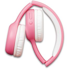 Lenco HPB-110PK Auriculares Plegables Bluetooth para Niños Inalámbricos con Micrófono Rosa