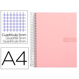 Cuaderno Espiral Liderpapel A4 Micro Crafty Tapa Forrada 120H 90 gr Cuadro 5 mm 5 Bandas 4 Colores Color Rosa Precio: 9.0749998427. SKU: B13SGRTEB3