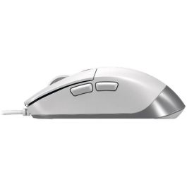 CHERRY XTRFY M50 Ratón Óptico con Cable USB, 12000 DPI, para Juegos, Diseño Ergonómico Mano Derecha, Blanco