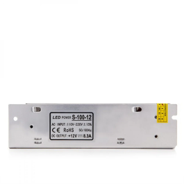 Transformador LED 230VAC a 12VDC 100W 8,5A IP20