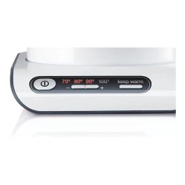 Bosch TWK8611P - Hervidor de Agua Estilo Styline 1.5 L, 2400 W, Blanco/Acero Inoxidable/Antracita, Filtro, Función Mantener Caliente, Base Giratoria 360°