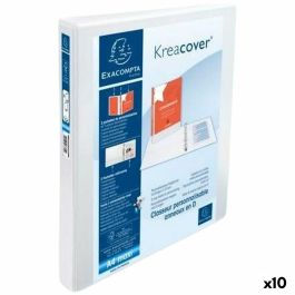 Carpeta de anillas Exacompta KREACOVER Blanco A4+ (10 Unidades) Precio: 40.49999954. SKU: B1A3X8LYGW