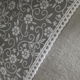 Cojín - HOY - CHARME - Estampado x Chambray x Bordado Capucine - 30 x 50 cm